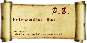 Princzenthal Bea névjegykártya